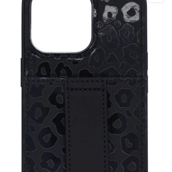 Walli Black Phone Case with Textured Design and Secure Grip iPhone 14 Pro Max - Picture 2 of 5